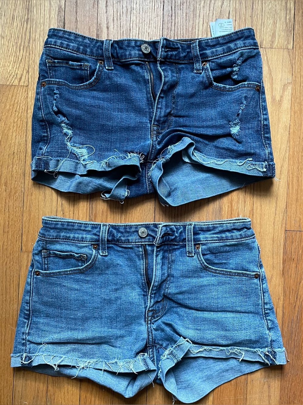 Abercrombie & Fitch Distressed Denim Shorts 2 pair bundle (can sell separately)